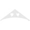 Ekena Millwork Pitch Winston Architectural Grade PVC Gable Pediment, 48"W x 18"H x 1"P (9/12) GPP048X018X100WIN - alternate 2